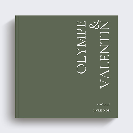 Livre d’or mariage Deux prénoms