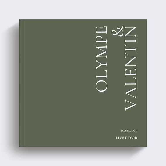 Livre d’or mariage Deux prénoms