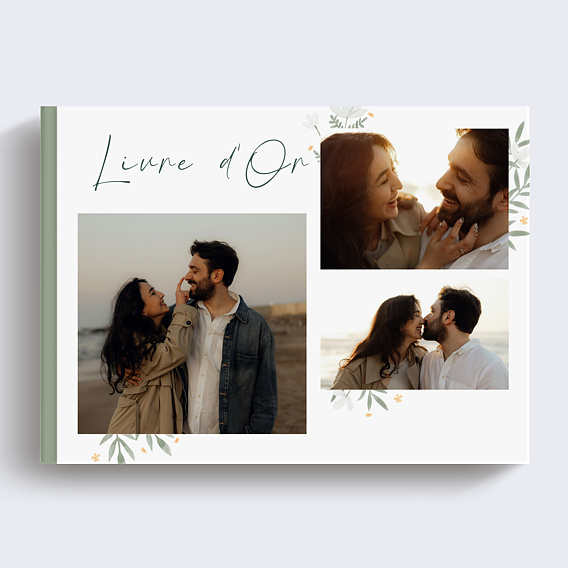 Livre d’or mariage Fleurs en fête