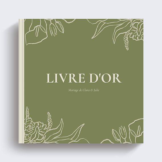 Livre d’or mariage Bloom floral