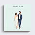 Livre d’or mariage Couple minimaliste aligné