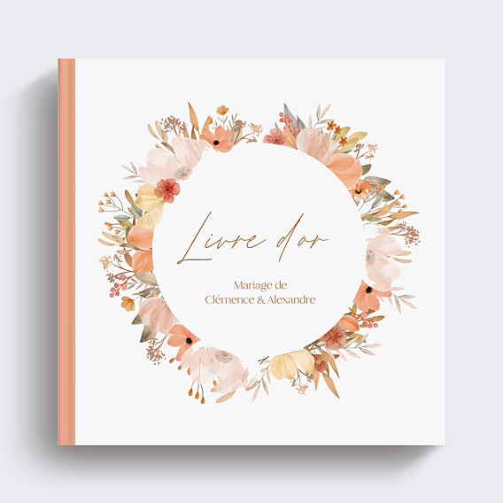 Livre d’or mariage Fleurs Champêtres