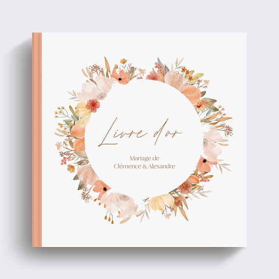 Livre d’or mariage Fleurs Champêtres