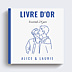 Livre d’or mariage Portrait au trait simple