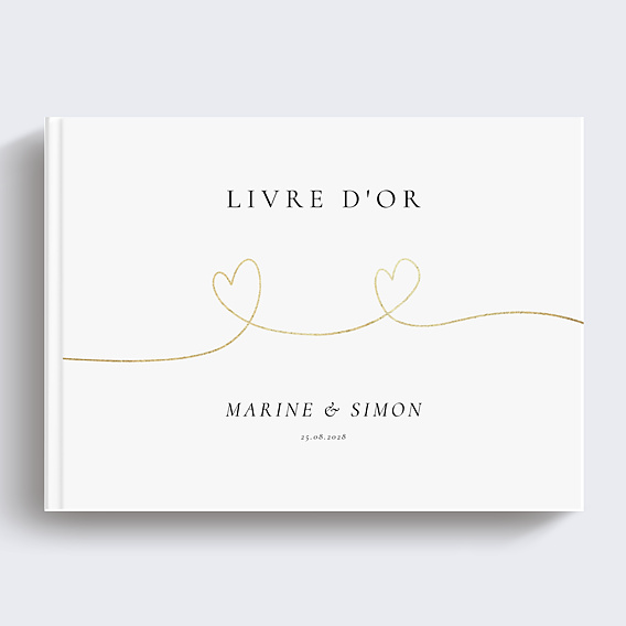 Livre d’or mariage Ligne du coeur