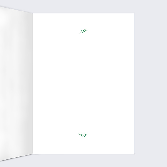 Livret de messe baptême Petite Colombe Intérieur Droit