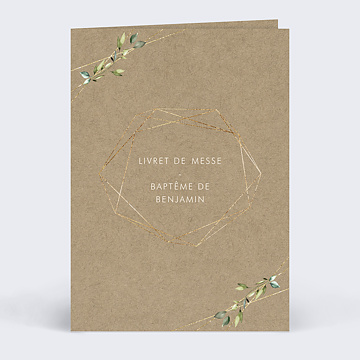 Livret de Messe Baptme Nature Kraft