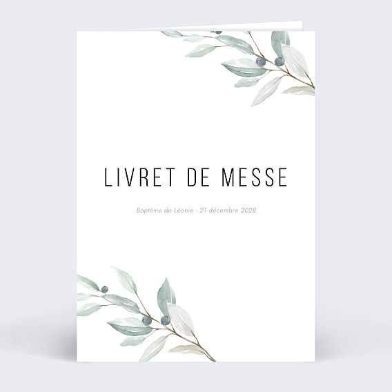 Livret de Messe Baptême Petite Croix