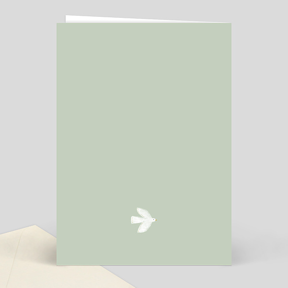 Livret de messe baptême  Jumeaux Colombe Verso