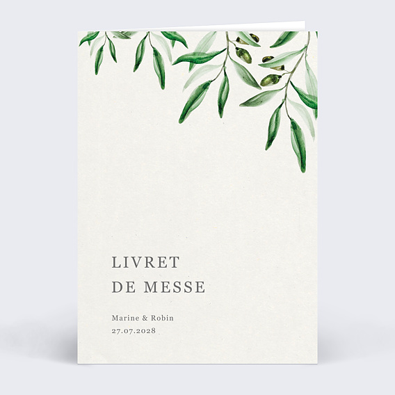 Livret messe mariage  Arche et Oliviers