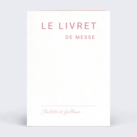 Livret de Messe Mariage Maison Lemoine X Popcarte - Ivory