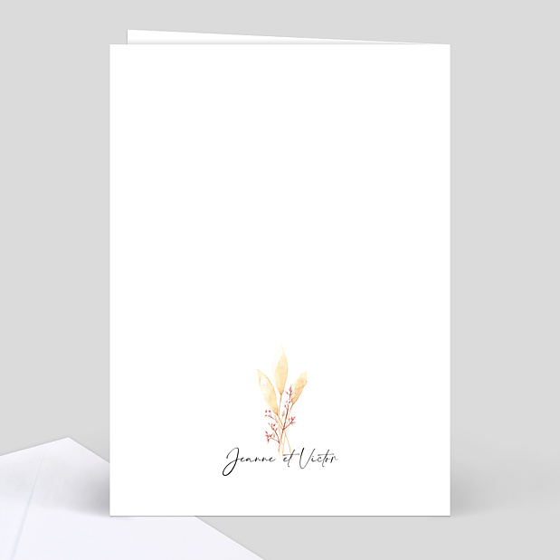 Livret de Messe Mariage Bohemia Verso