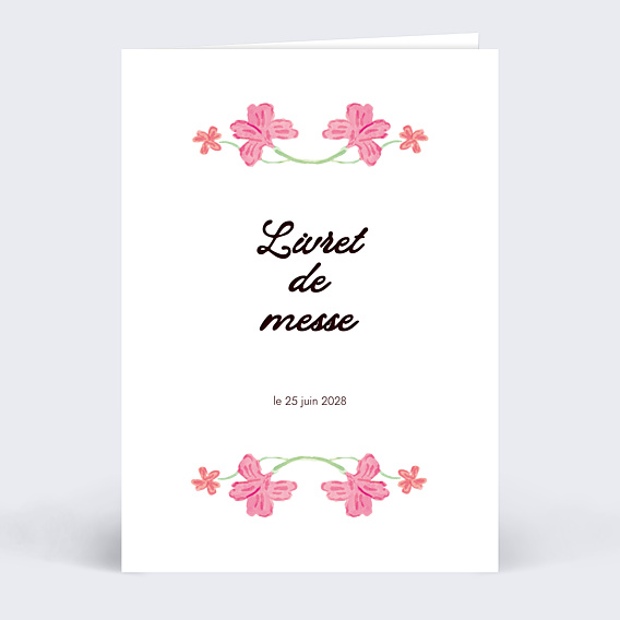 Livret messe mariage Jardin botanique