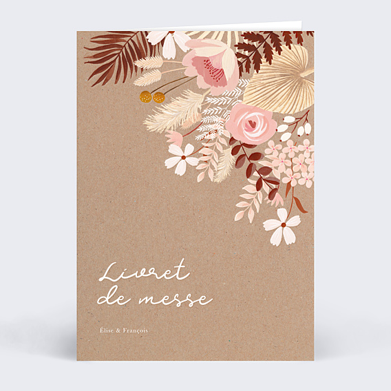 Livret messe mariage Printemps Bohème