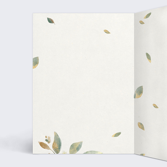 Livret de Messe Mariage Feuilles de Jade
