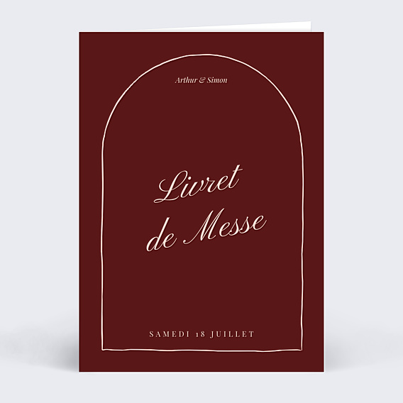 Livret messe mariage Amour passionnel