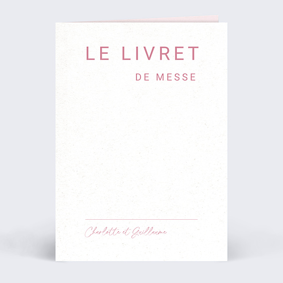 Livret de Messe Mariage Maison Lemoine X Popcarte - Ivory