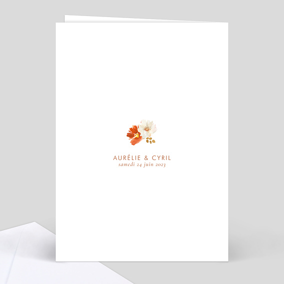 Livret messe mariage  Bouquet Parfumé Verso