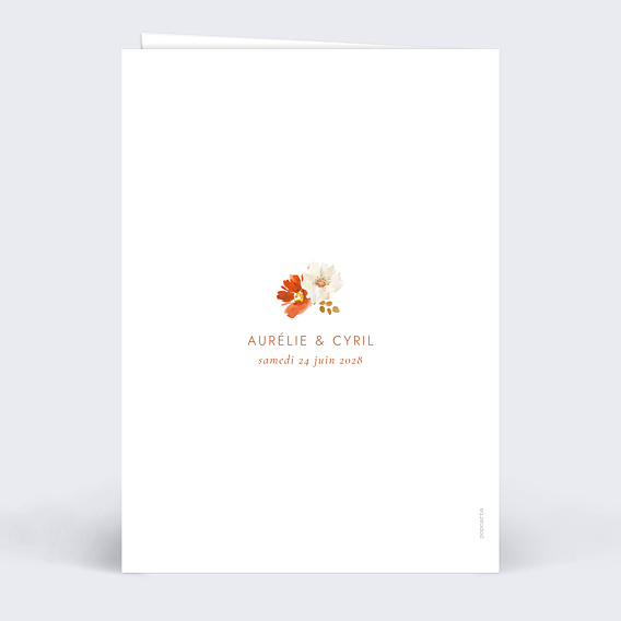 Livret de Messe Mariage Bouquet Parfumé