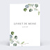 Livret de Messe Mariage Couronne Eucalyptus
