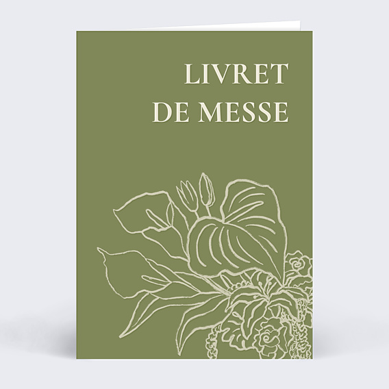 Livret de Messe Mariage Bloom floral