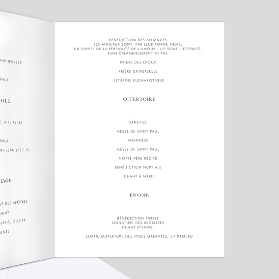 Livret messe mariage Tournesol Intérieur Droit
