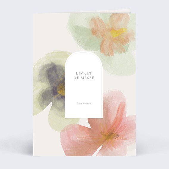 Livret messe mariage Profusion Aquarelle