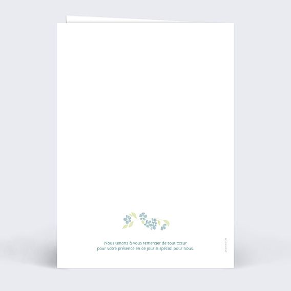 Livret de Messe Mariage Petites fleurs bleues