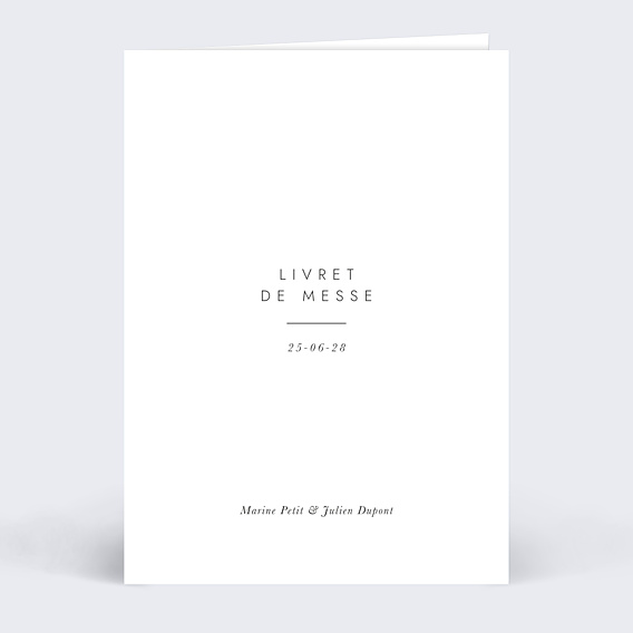Livret messe mariage Affection