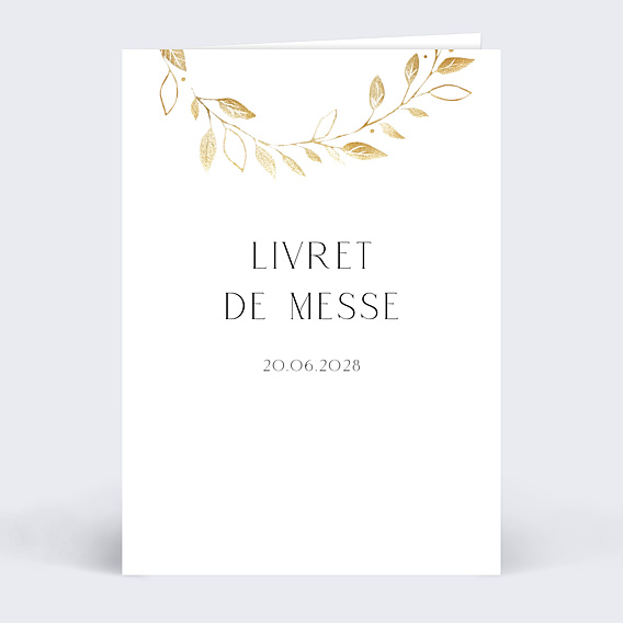 Livret messe mariage Couronne Chic
