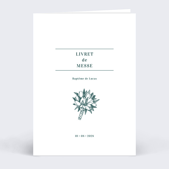 Livret de messe baptême  Badinage