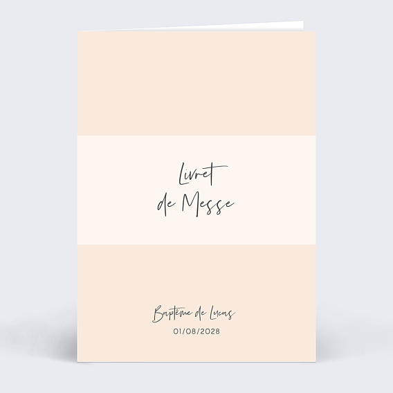 Livret de messe baptême  Bandeau