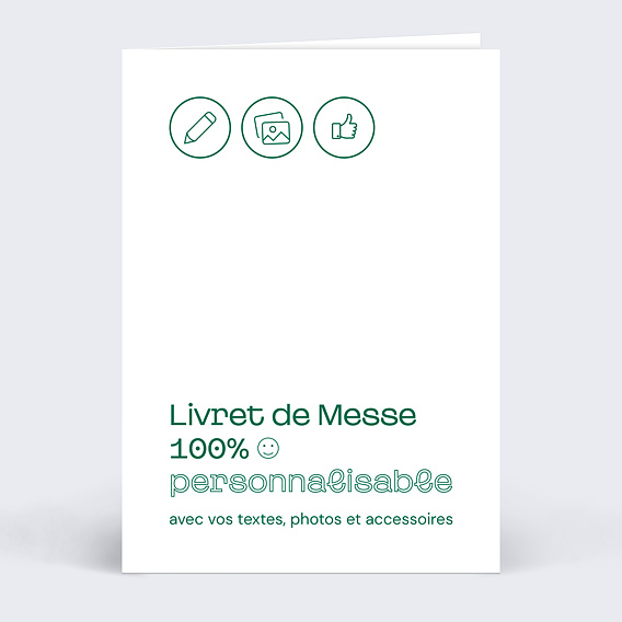 Livret de messe baptême  100% Personnalisable