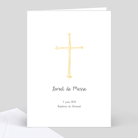 Livret de Messe Baptême Croix d’Or