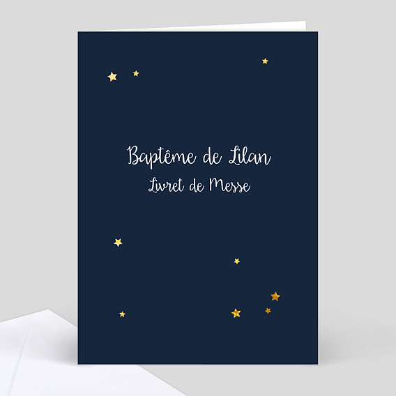 Livret de Messe Baptême Étoiles Marines