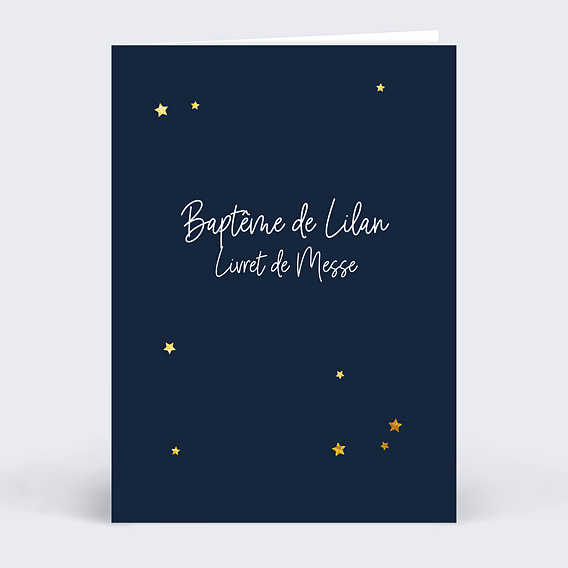 Livret de messe baptême  Étoiles Marines