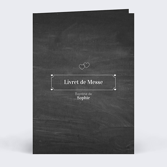 Livret de Messe Baptême Ardoise