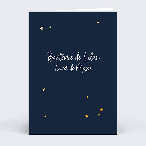 Livret de Messe Baptême Étoiles Marines