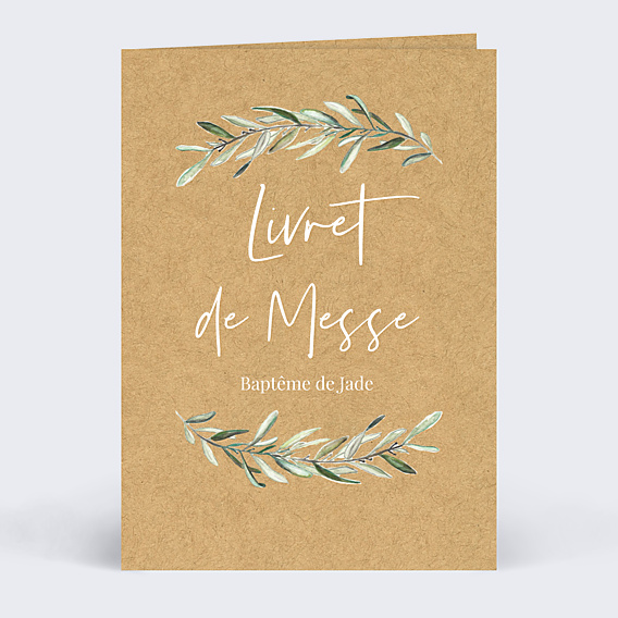 Livret de Messe Baptême Lauriers
