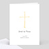 Livret de messe baptême  Croix d'Or