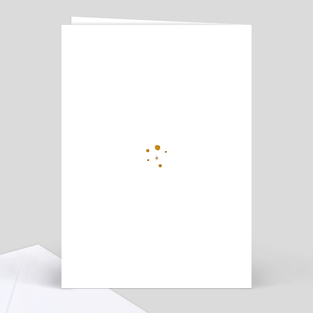 Livret de Messe Baptême Golden Dots Verso