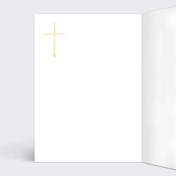 Livret de Messe Baptême Croix d'Or