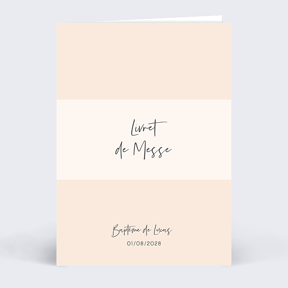 Livret de Messe Baptême Bandeau