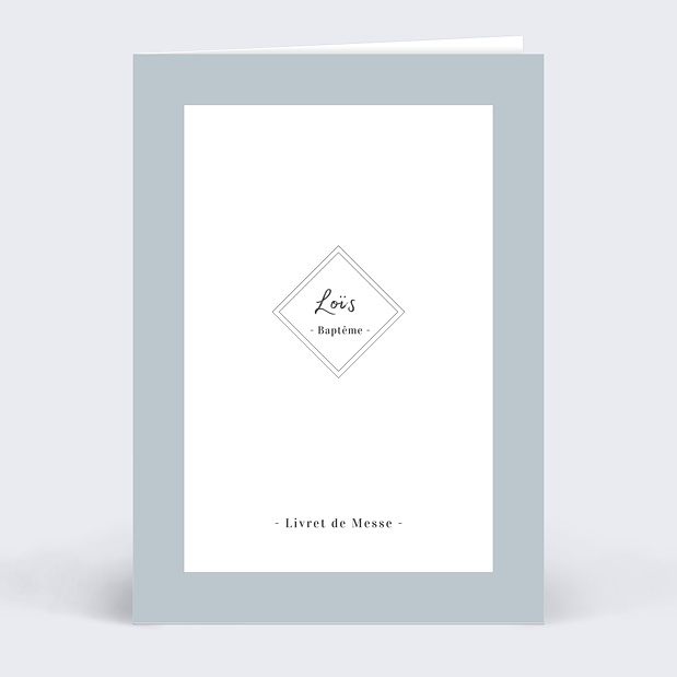 Livret de messe Baptême Charme Classique Recto