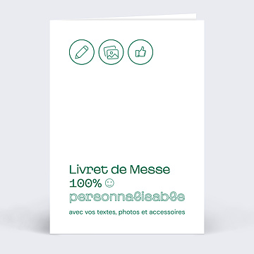 Livret de Messe Baptme 100% Personnalisable