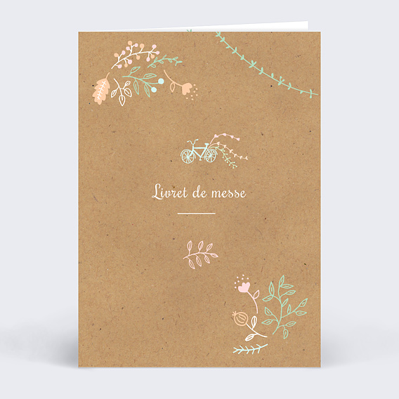 Livret de messe baptême  Promenade Champêtre Recto