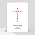 Livret de messe baptême  Croix fleurie