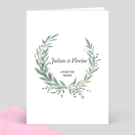 Livret messe mariage  Couronne de Laurier