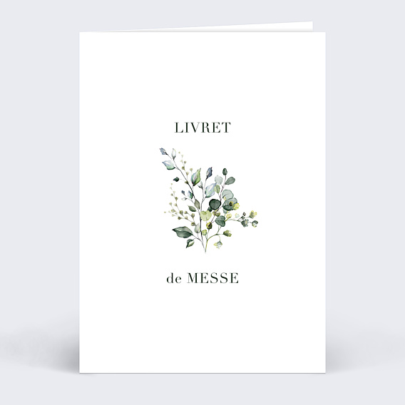 Livret de Messe Mariage  Herbarium