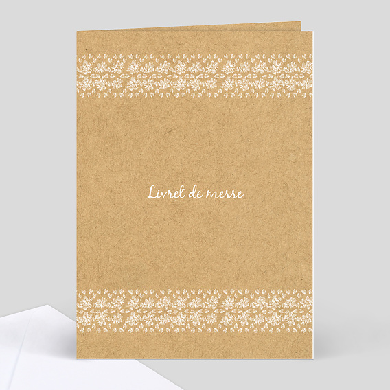 Livret de Messe de Mariage Jolie Dentelle